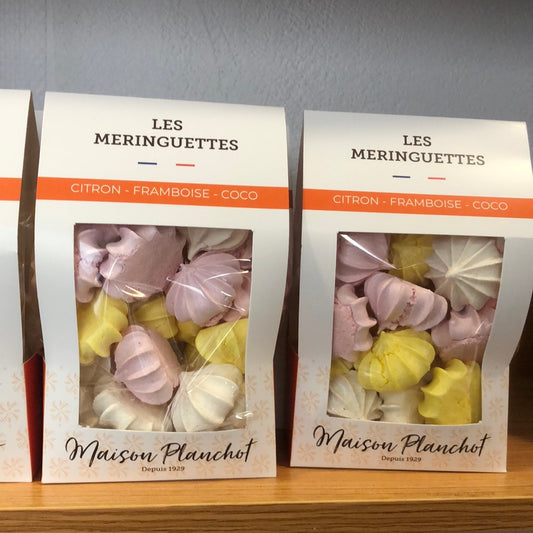 Meringuettes citron framboise coco 50g