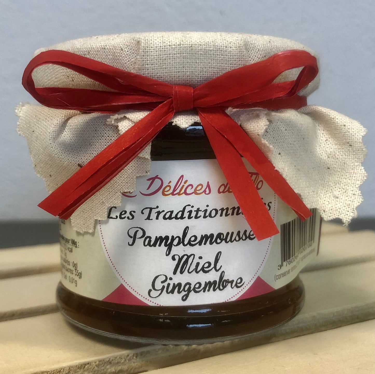 Confiture pamplemousse miel gingembre 130 g Les Délices de Flo