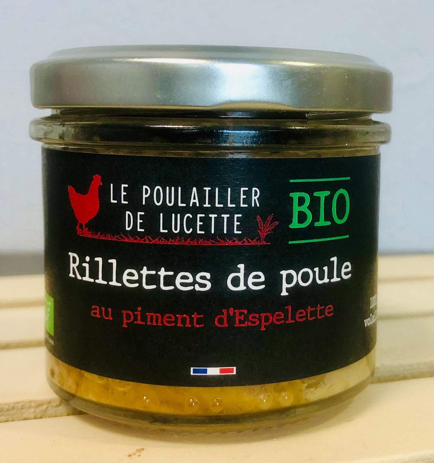 Rillettes de poule au piment d’Espelette 90g